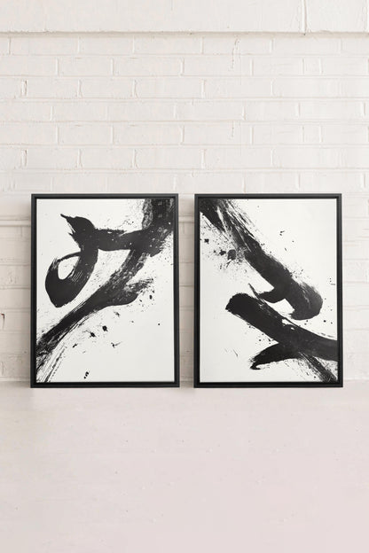 SHARP SHADOWS (2 Works on stretched canvas)