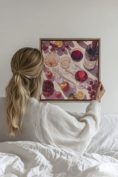 COCKTAIL DE SAISON, Oeuvre sur toile étirée