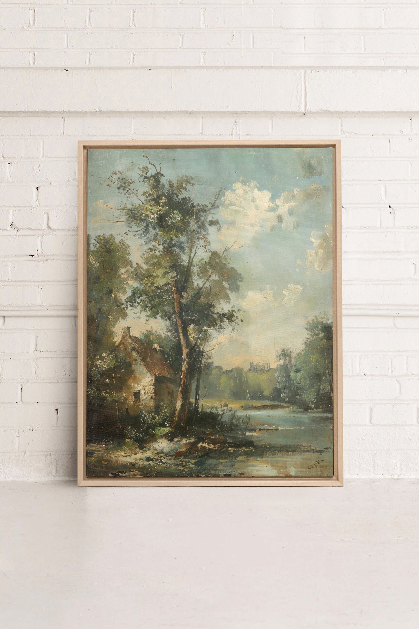 French Homestead, Work on stretched canvas