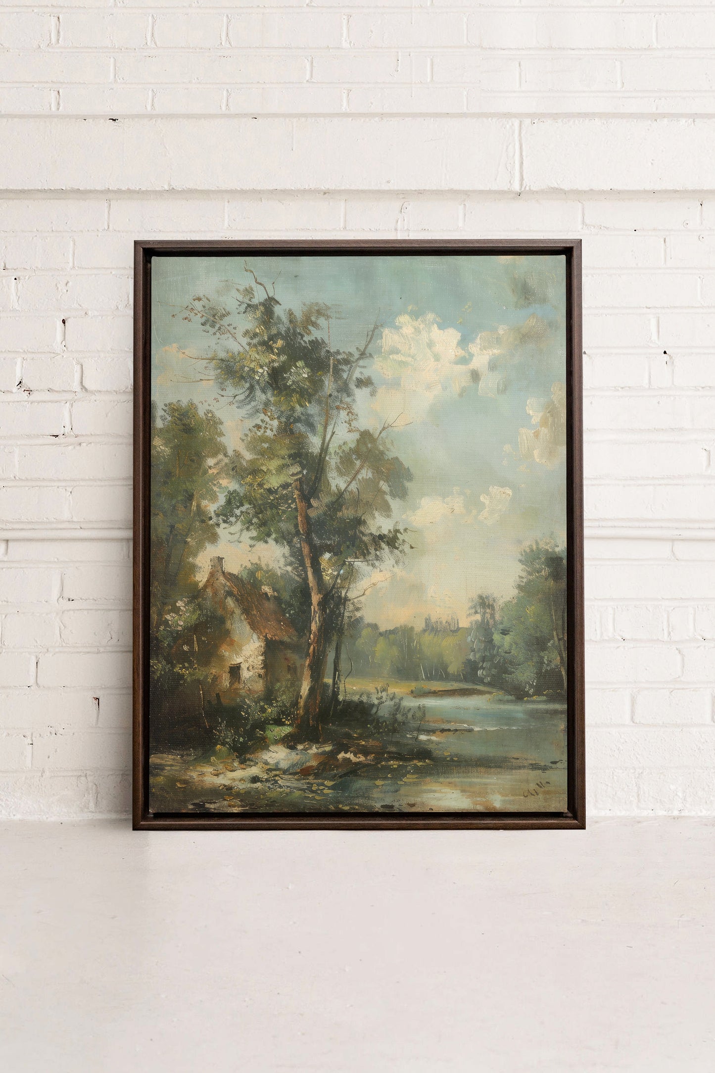 French Homestead, Work on stretched canvas