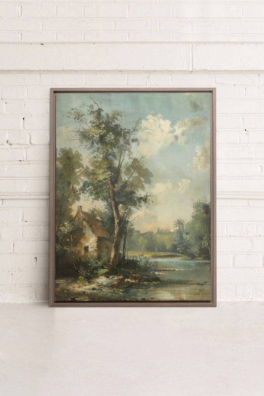 French Homestead, Work on stretched canvas