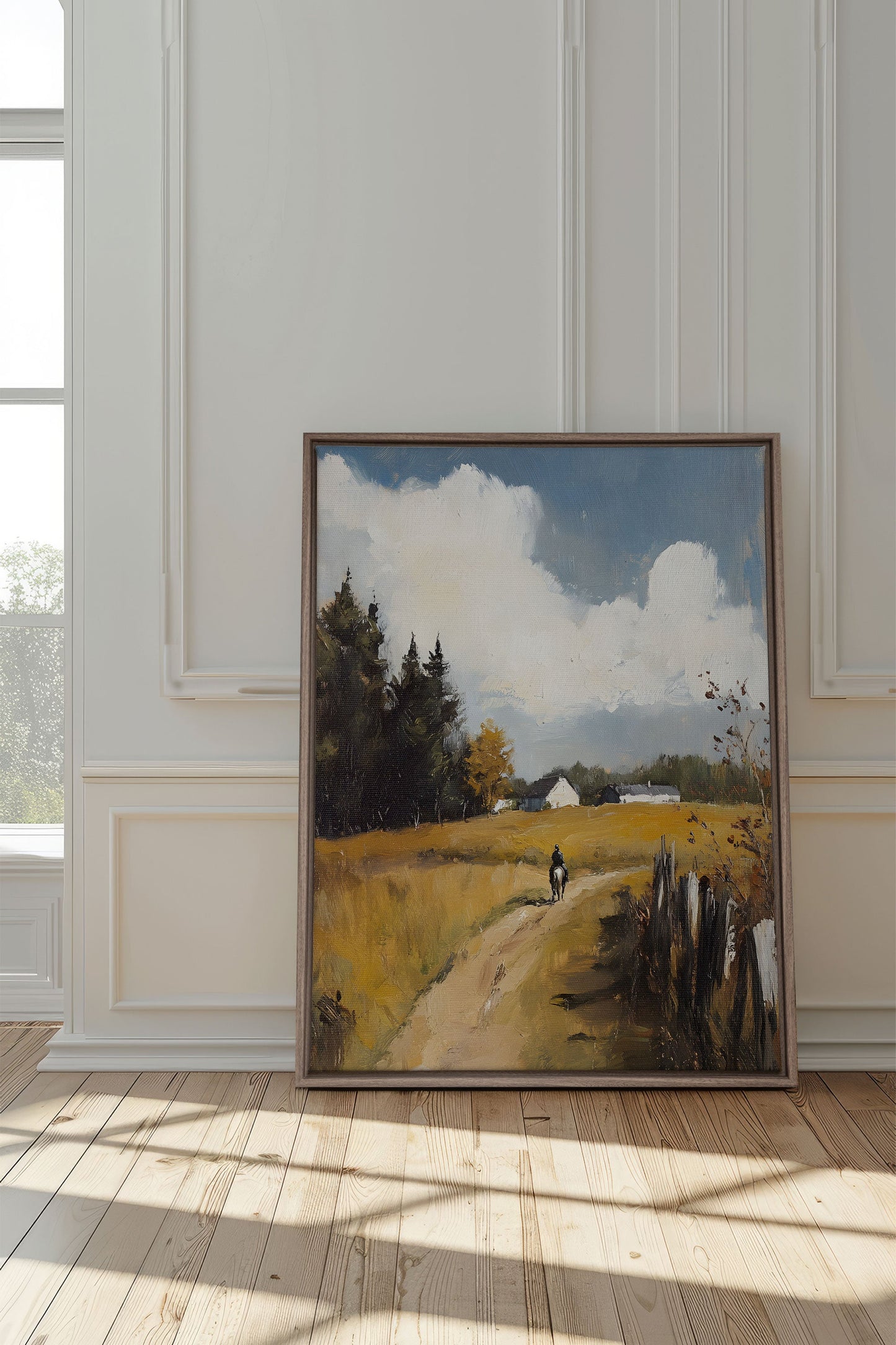 THROUGH THE FIELDS, Work on stretched canvas