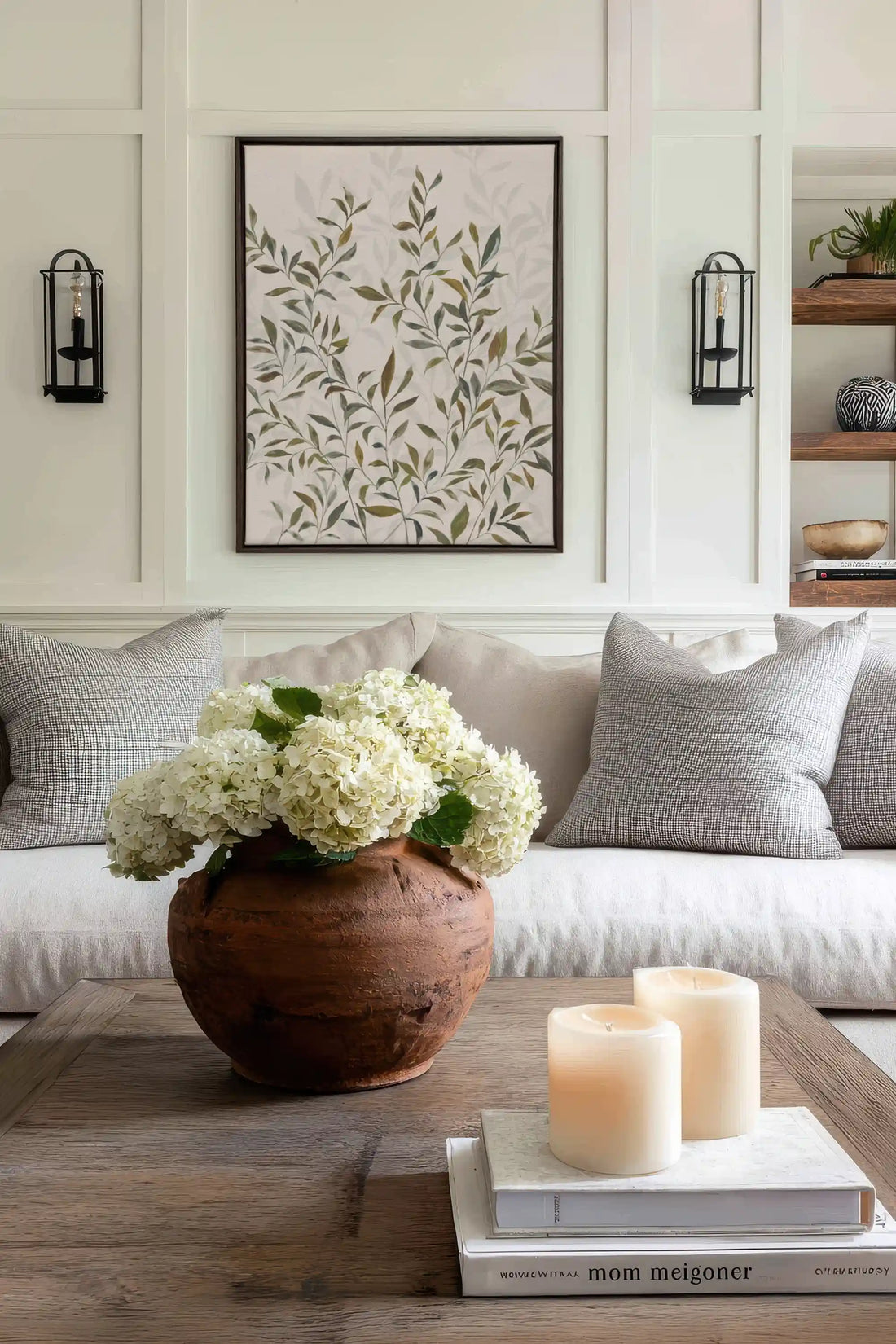 Jardin de Sauge, Oeuvre sur toile étirée