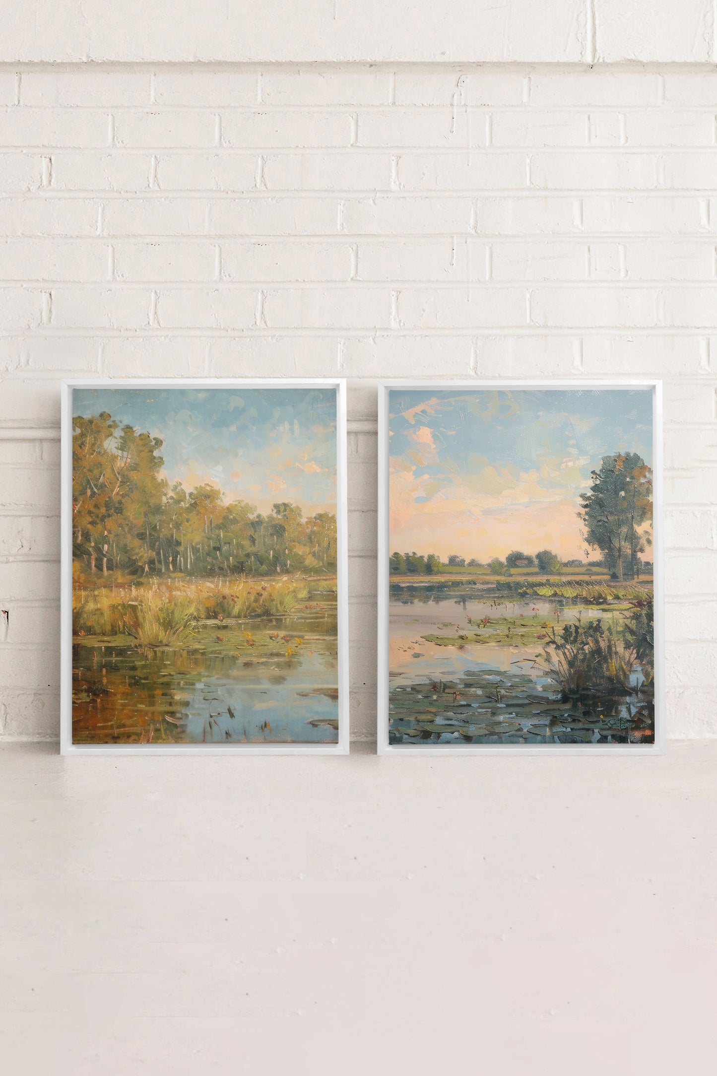 COMBINAISON CROATIAN WATERS (2 Works on stretched canvas)