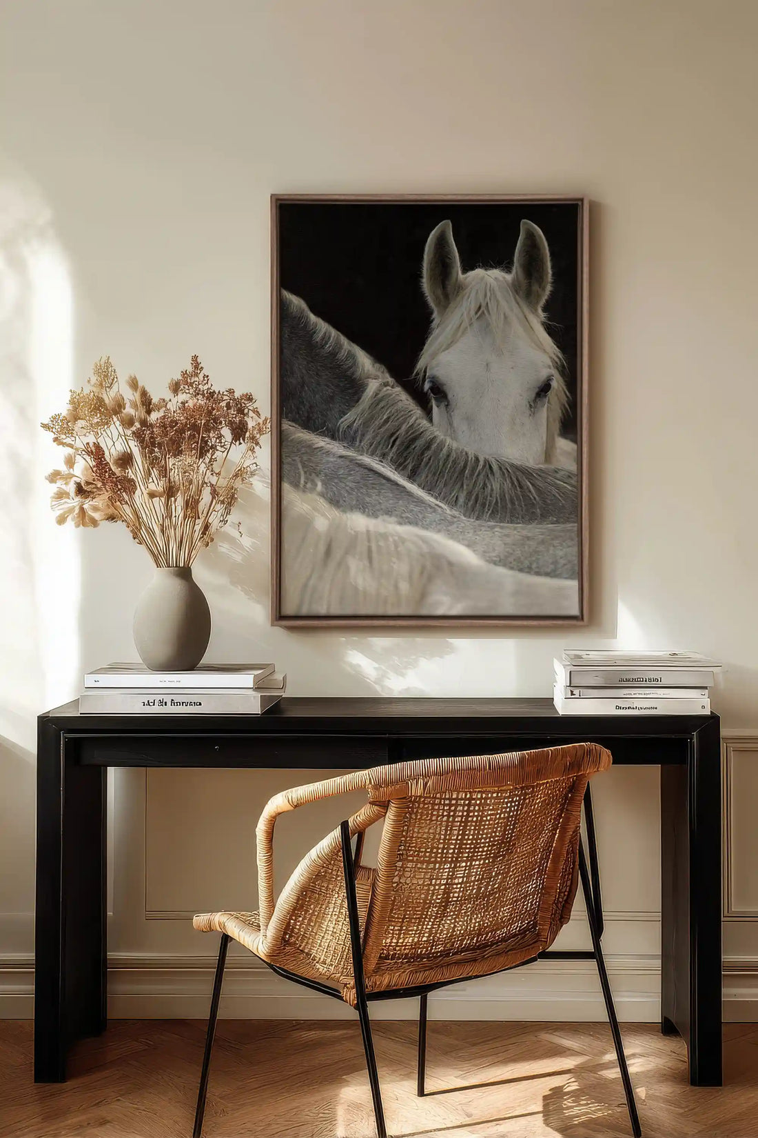 Regard Sauvage, Oeuvre sur toile étirée