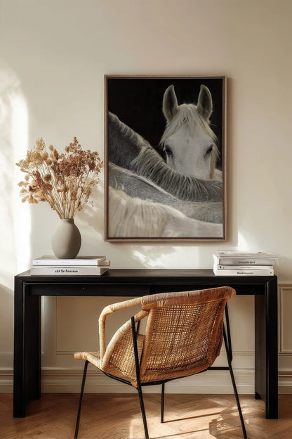 Regard Sauvage, Oeuvre sur toile étirée