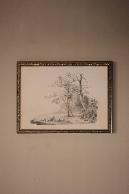 SKETCH FROM THE PAST, VINTAGE BRONZE FRAME