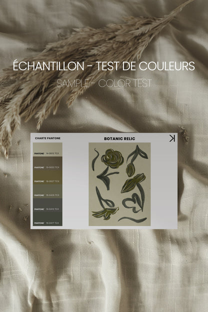 BOTANIC RELIC, Oeuvre sur toile étirée, encadré Noir