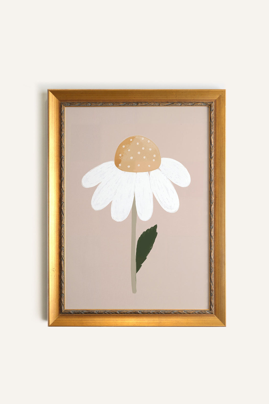 MARGUERITE DORÉE, Artwork on rigid canvas, framed in Vintage Gold
