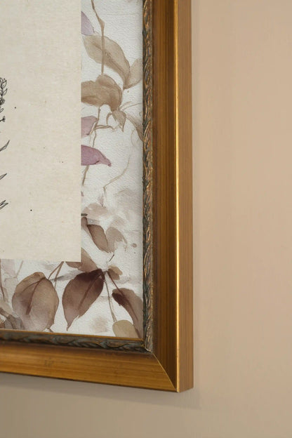 ROYAL BOTANY, Oeuvre sur toile rigide, encadré Vintage Or