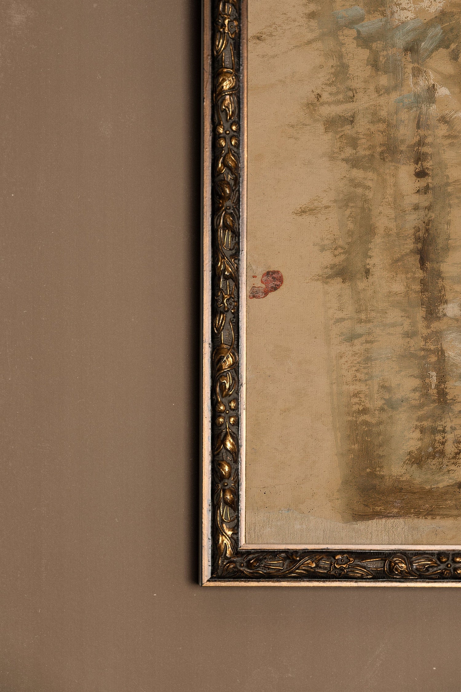 FROZEN MEMORY, Oeuvre sur toile rigide, encadré Vintage Bronze
