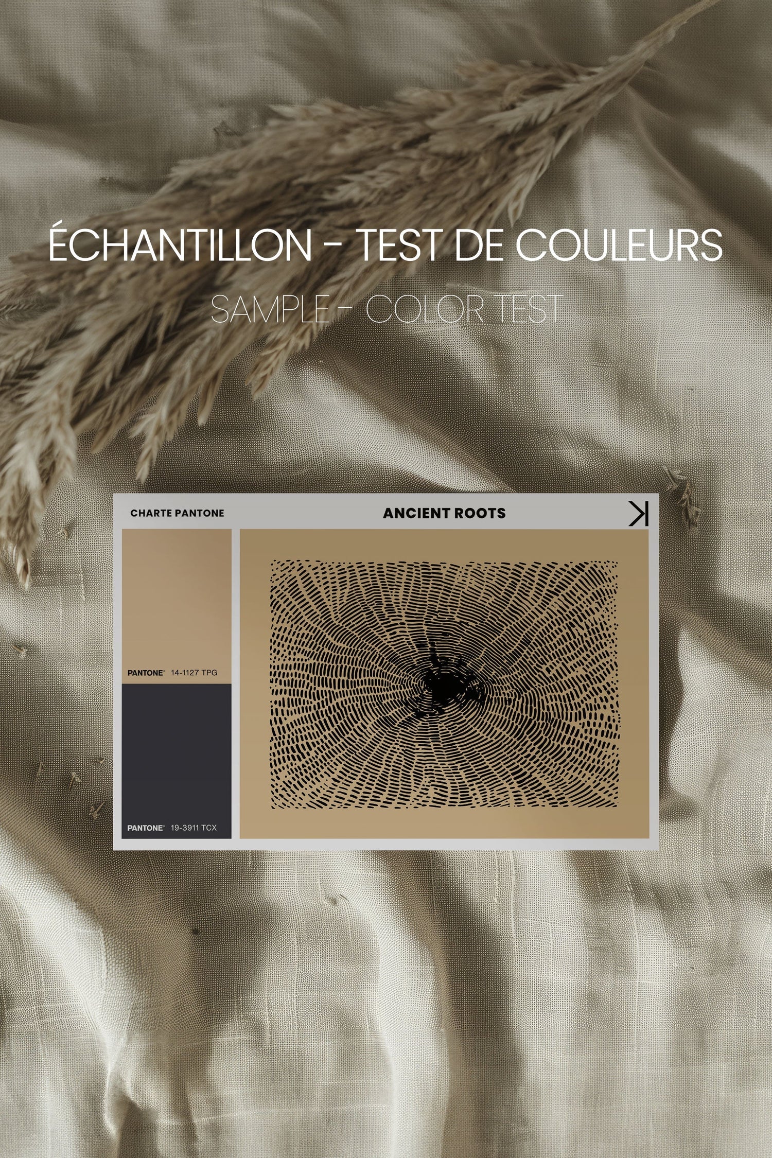 OLEKA CANVAS - ANCIENT ROOTS, Oeuvre sur toile étirée, encadré Brun Chêne
