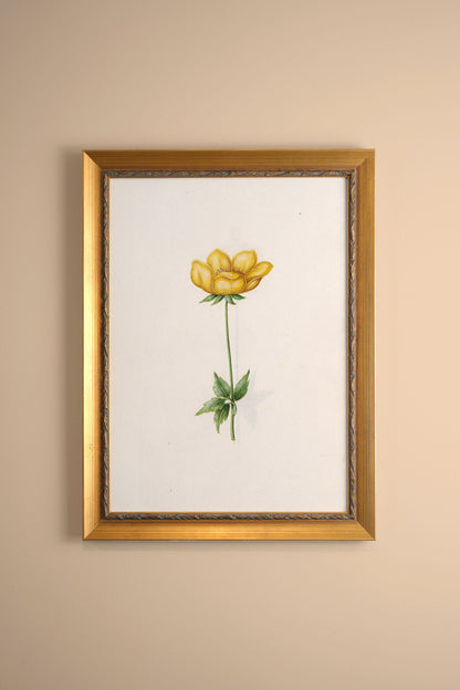 BOTANICAL POETRY, VINTAGE GOLD FRAME