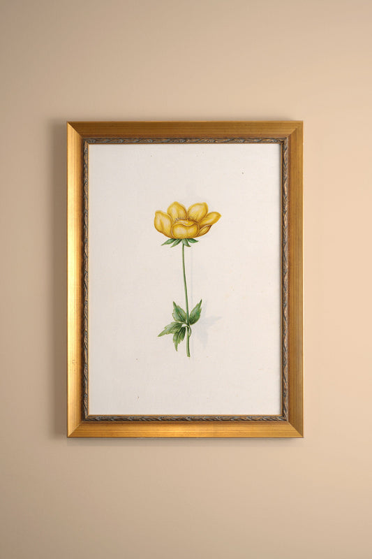 BOTANICAL POETRY, VINTAGE GOLD FRAME