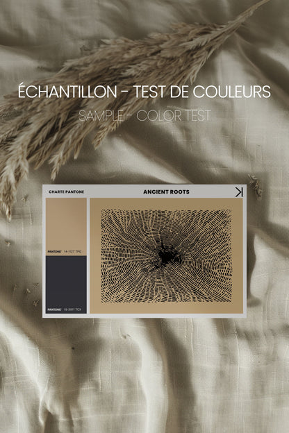 OLEKA CANVAS - ANCIENT ROOTS, Oeuvre sur toile étirée, encadré Blanc