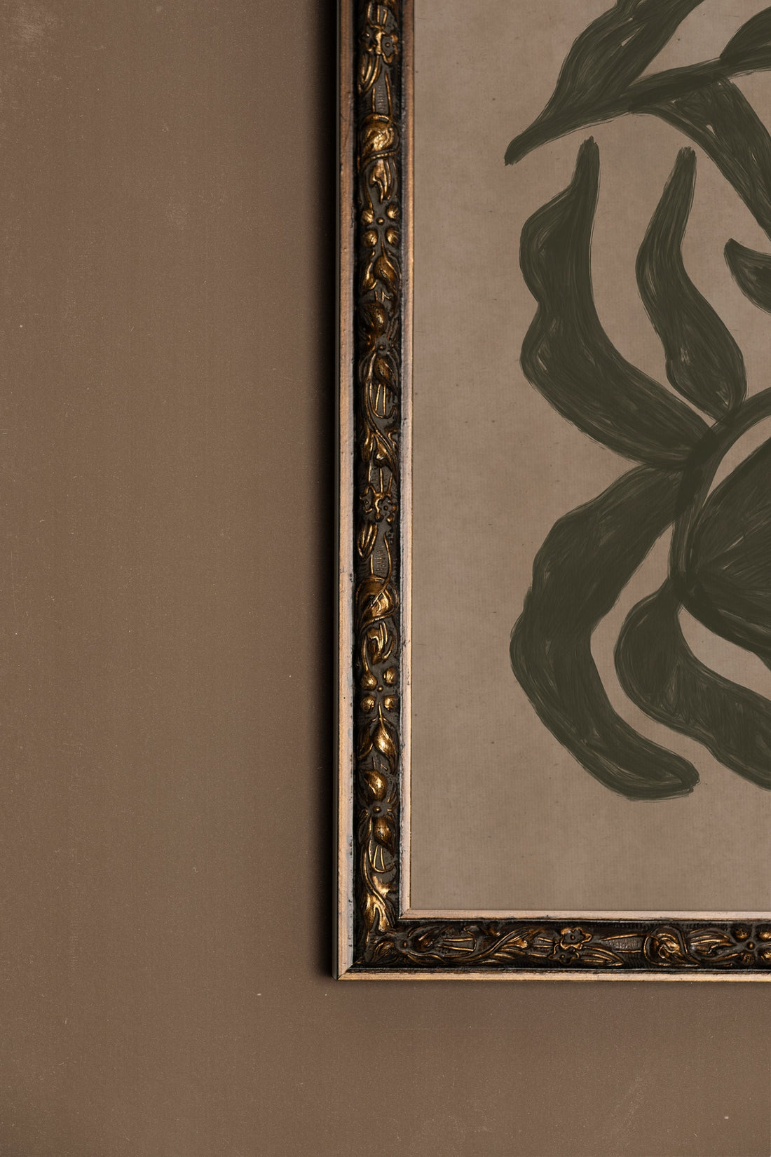ESPRIT SAUVAGE, Artwork on rigid canvas, framed in Vintage Bronze