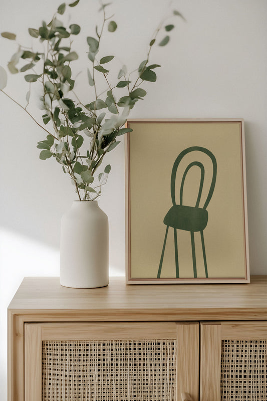 THE GREEN CHAIR, Work on stretched canvas