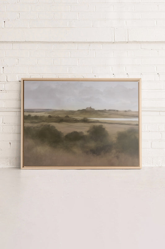 Riverside walk, Work on stretched canvas