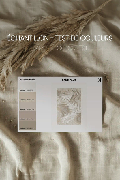 SAND PALM, Oeuvre sur toile étirée, encadré Noir