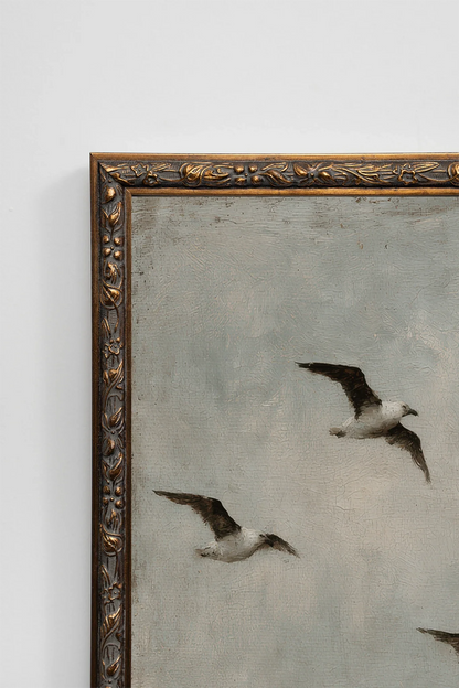 BRISE MARINE, Oeuvre sur toile étirée, encadré Vintage Bronze