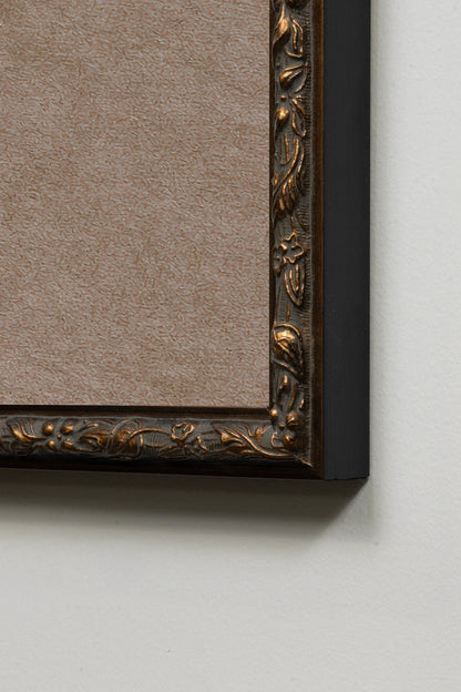 BRANCHE DE LIN II, Stretched canvas artwork, Vintage Bronze frame