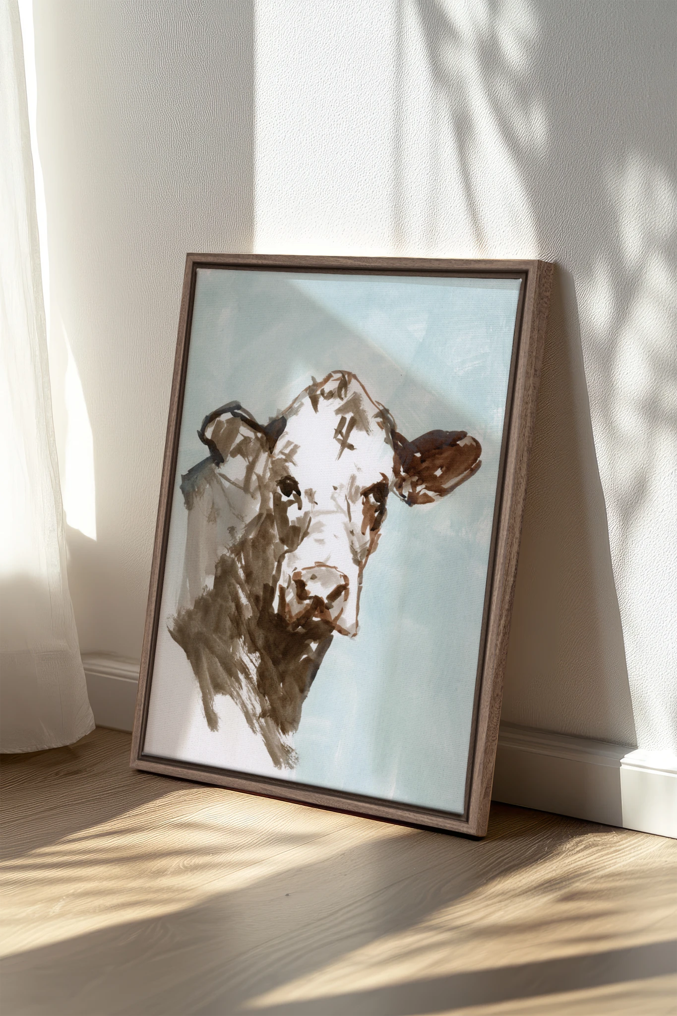 Écho de la Ferme, Oeuvre sur toile étirée