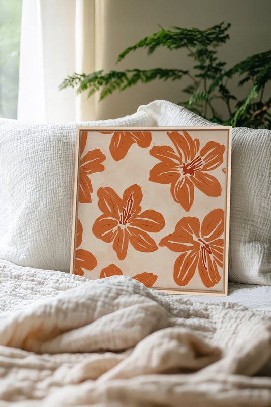 RAYON FLORAL, Oeuvre sur toile étirée