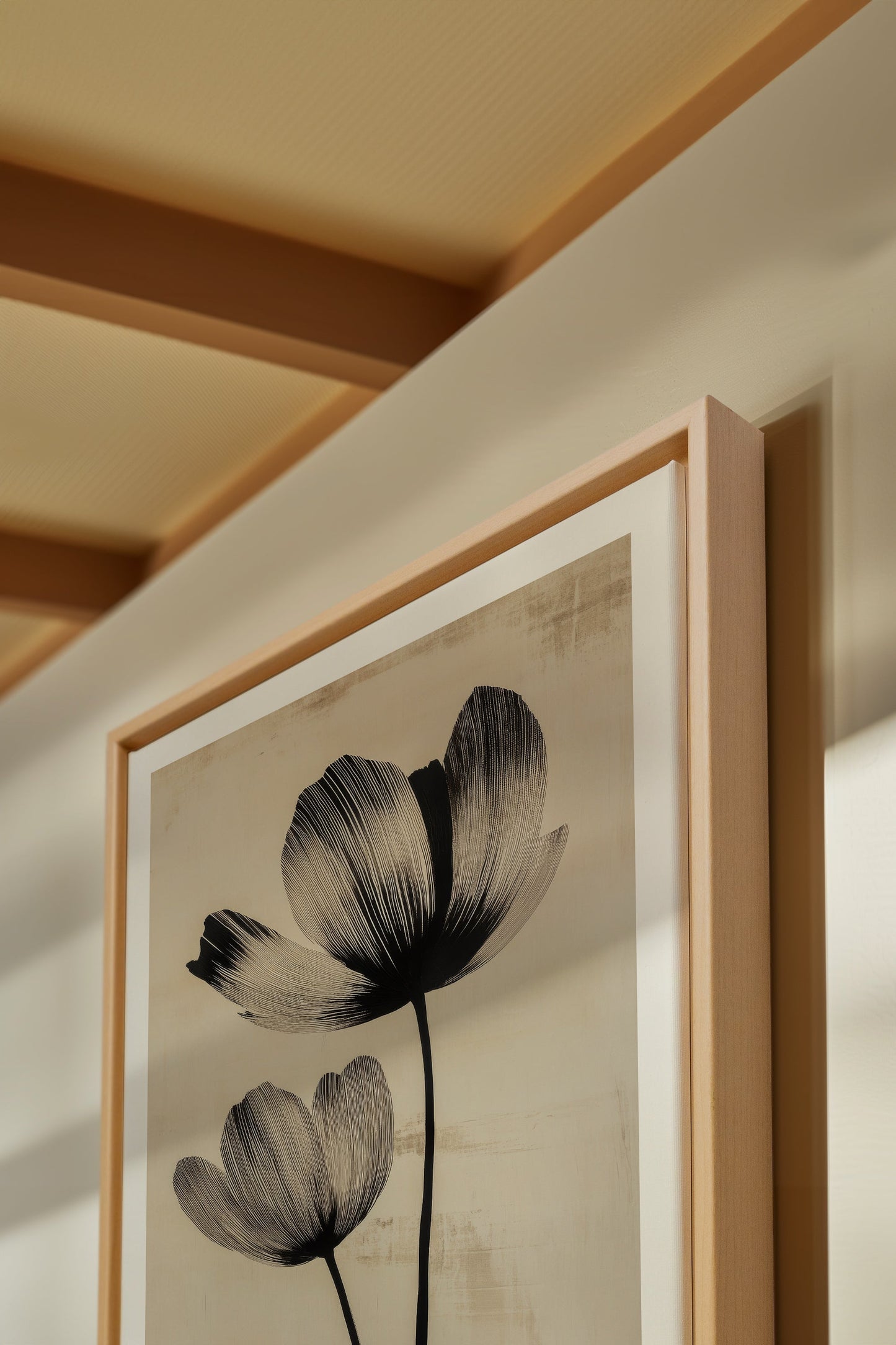 EBONY FLOWERS, Work on stretched canvas