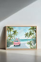 DESTINATION SOLEIL, Oeuvre sur toile étirée