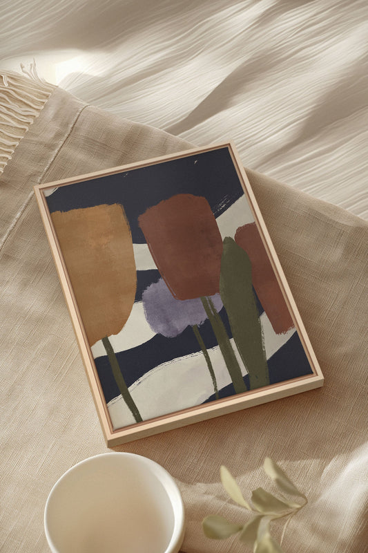 FLORAISONS, Oeuvre sur toile étirée