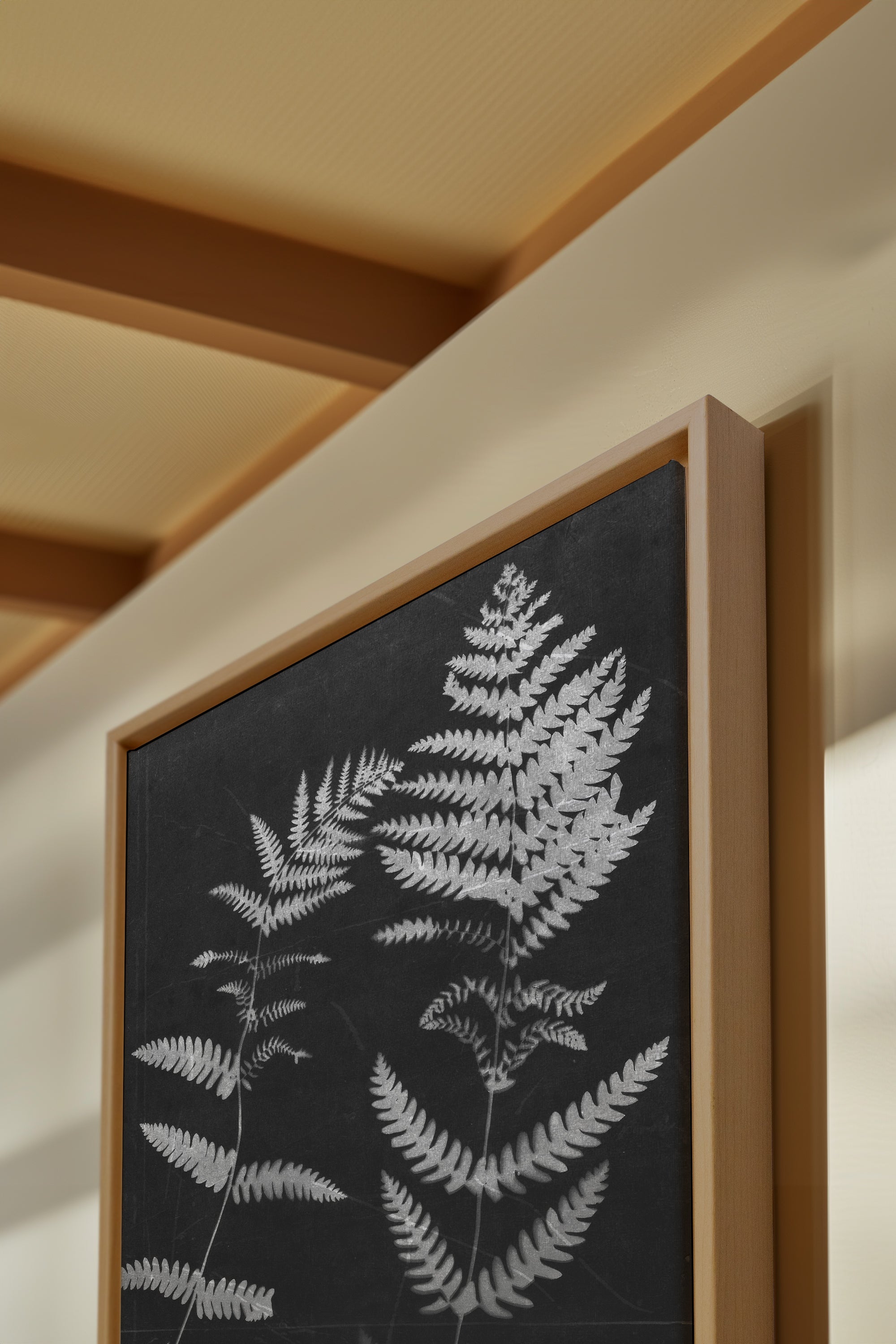 SOUFFLE FORESTIER, Oeuvre sur toile étirée, encadré Naturel Clair