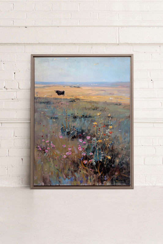 RAINBOW FIELD, Work on stretched canvas