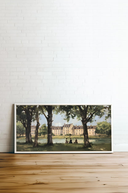 SUMMER AT THE ESTATE, Oeuvre sur toile étirée