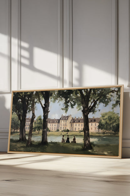 SUMMER AT THE ESTATE, Oeuvre sur toile étirée