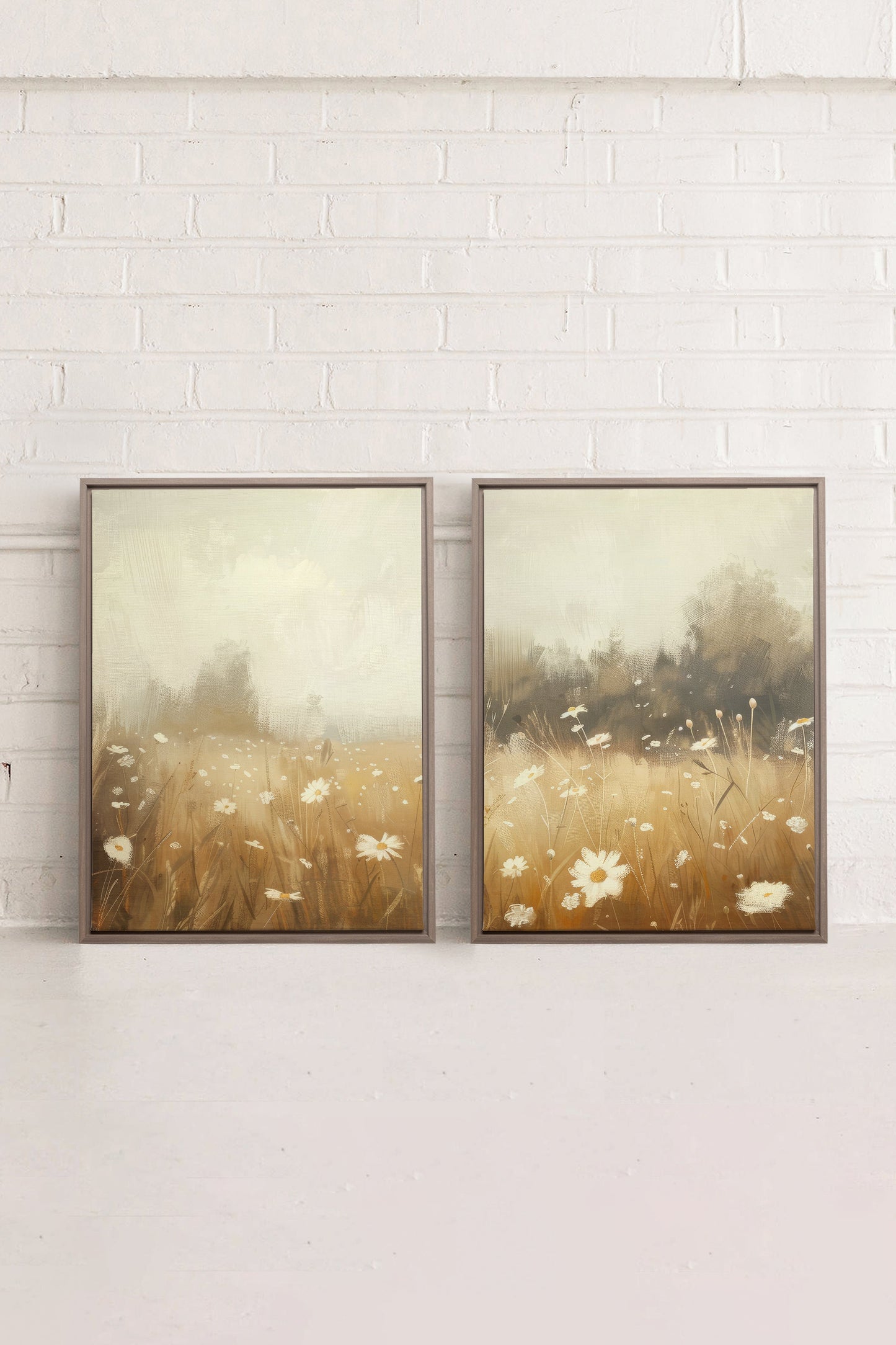 DAISY BREEZE COMBINATION (2 Works on stretched canvas)