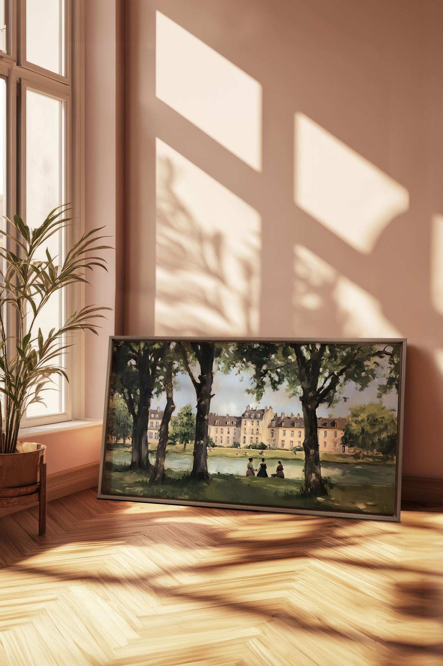 SUMMER AT THE ESTATE, Oeuvre sur toile étirée