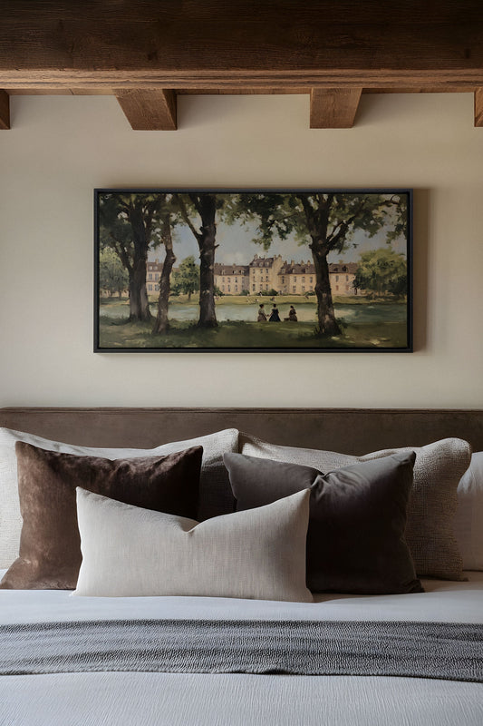 SUMMER AT THE ESTATE, Oeuvre sur toile étirée
