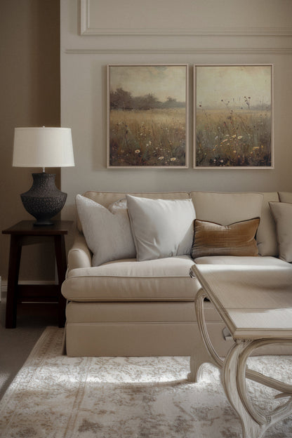 GREENSCAPE COMBINATION (2 Works on stretched canvas)