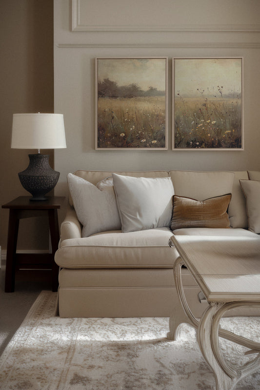 GREENSCAPE COMBINATION (2 Works on stretched canvas)