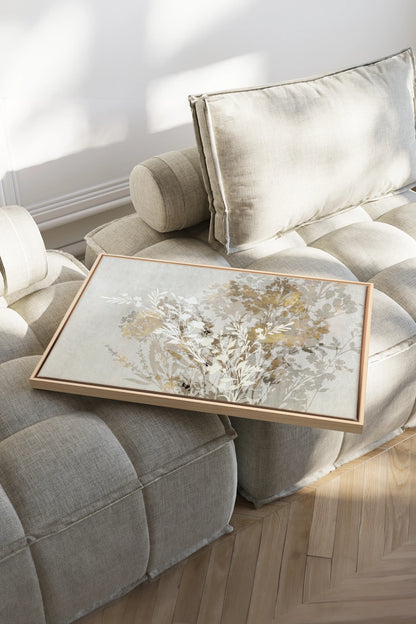 Prairie Dorée, Oeuvre sur toile étirée