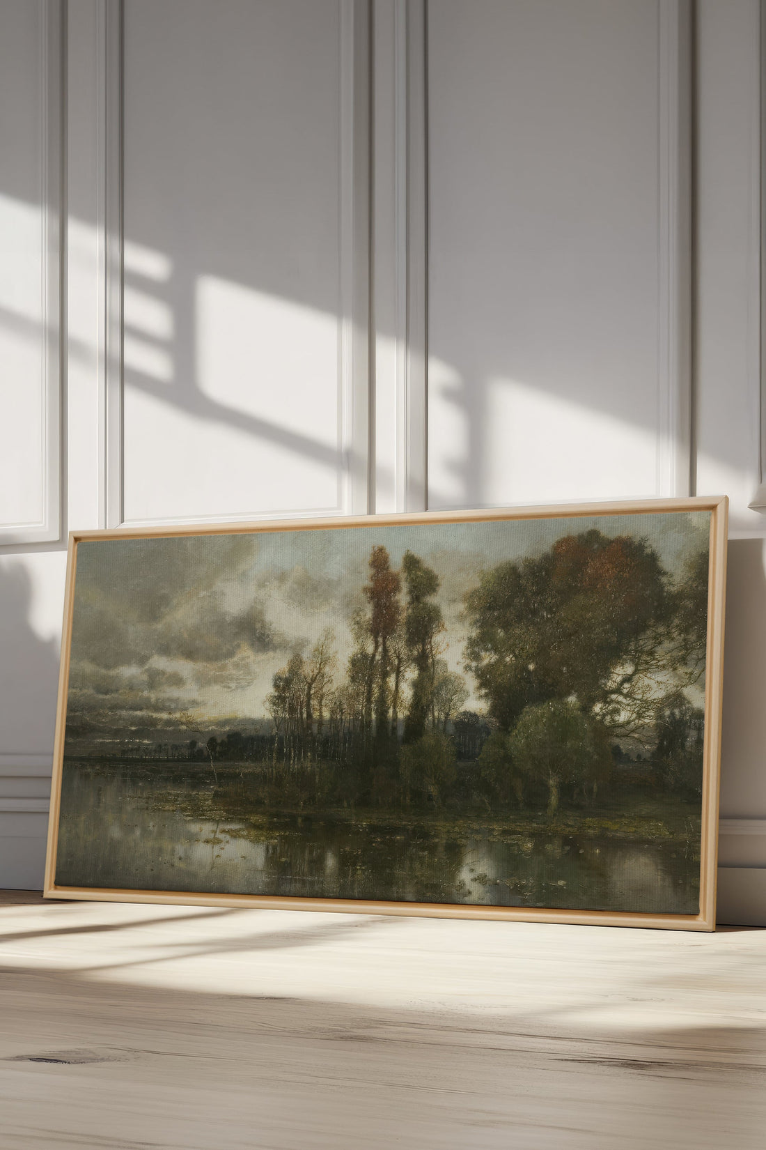 DARK SERENITY, Artwork on stretched canvas, framed Natural Light