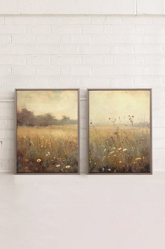 GREENSCAPE COMBINATION (2 Works on stretched canvas)