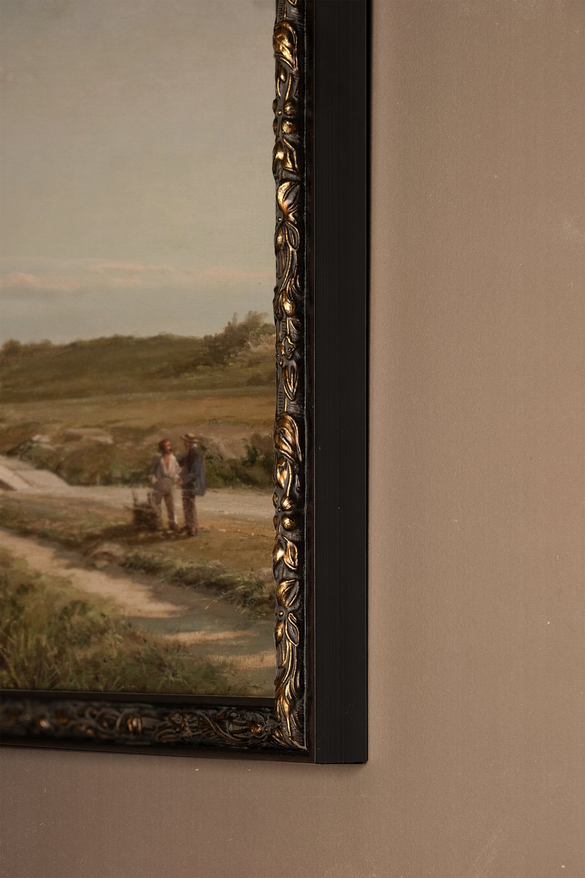 PÉRIPLE PAISIBLE, Oeuvre sur toile rigide, encadré Vintage Bronze