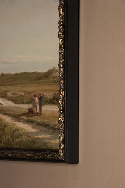 PÉRIPLE PAISIBLE, Oeuvre sur toile rigide, encadré Vintage Bronze