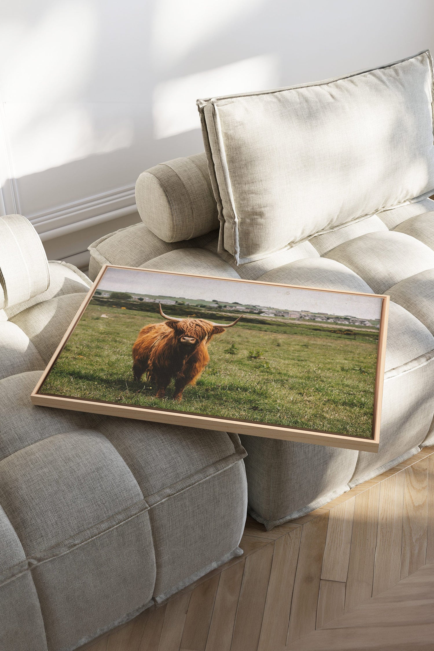 RUSTIC LEGEND, Oeuvre sur toile étirée, encadré Naturel Clair