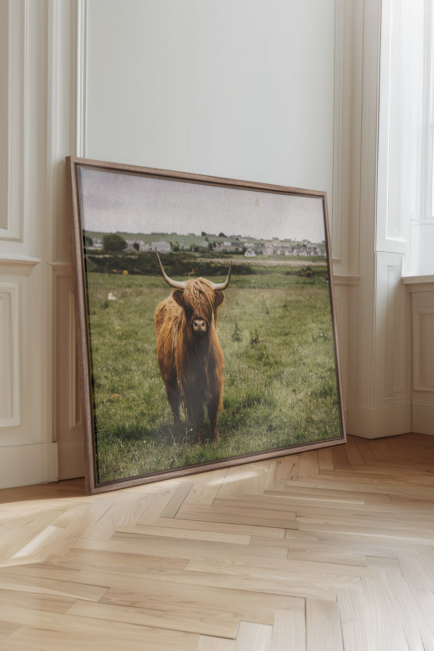 RUSTIC LEGEND, Oeuvre sur toile étirée, encadré Brun Chêne