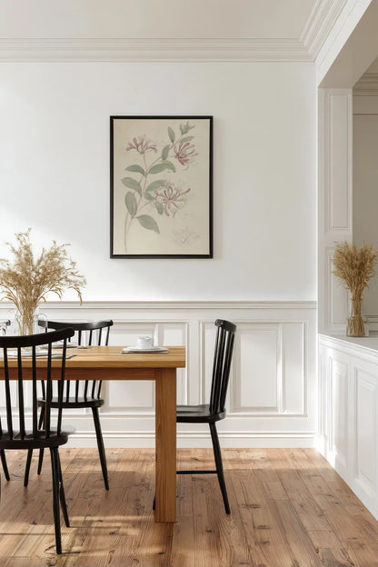 VINTAGE VINE, Oeuvre sur toile étirée, encadré Noir