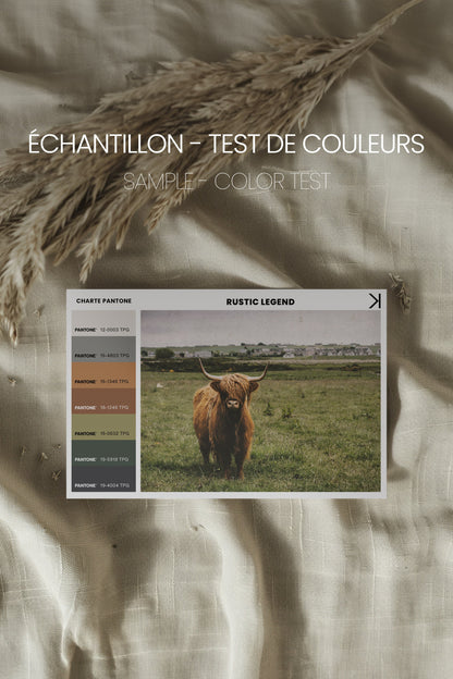 RUSTIC LEGEND, Oeuvre sur toile étirée, encadré Brun Chêne