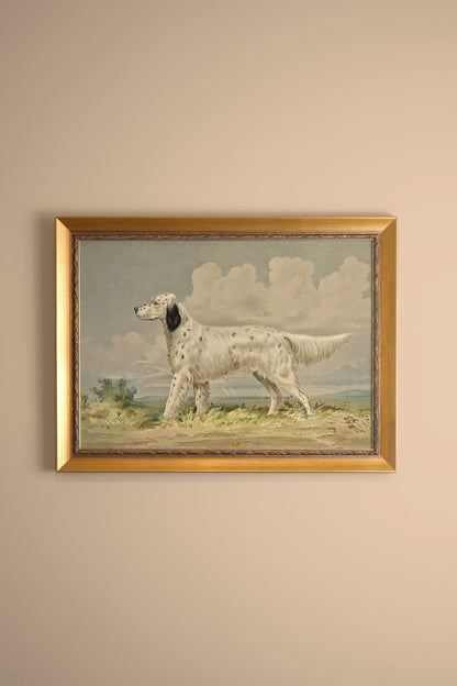 FAITHFUL COMPANION, VINTAGE GOLD FRAME