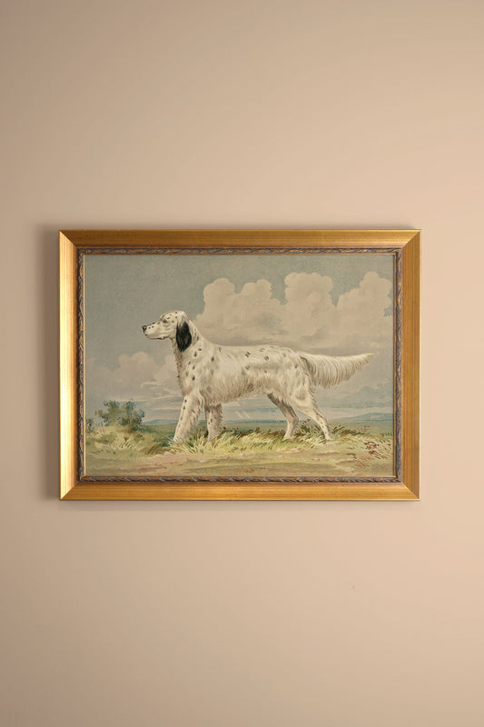 FAITHFUL COMPANION, VINTAGE GOLD FRAME